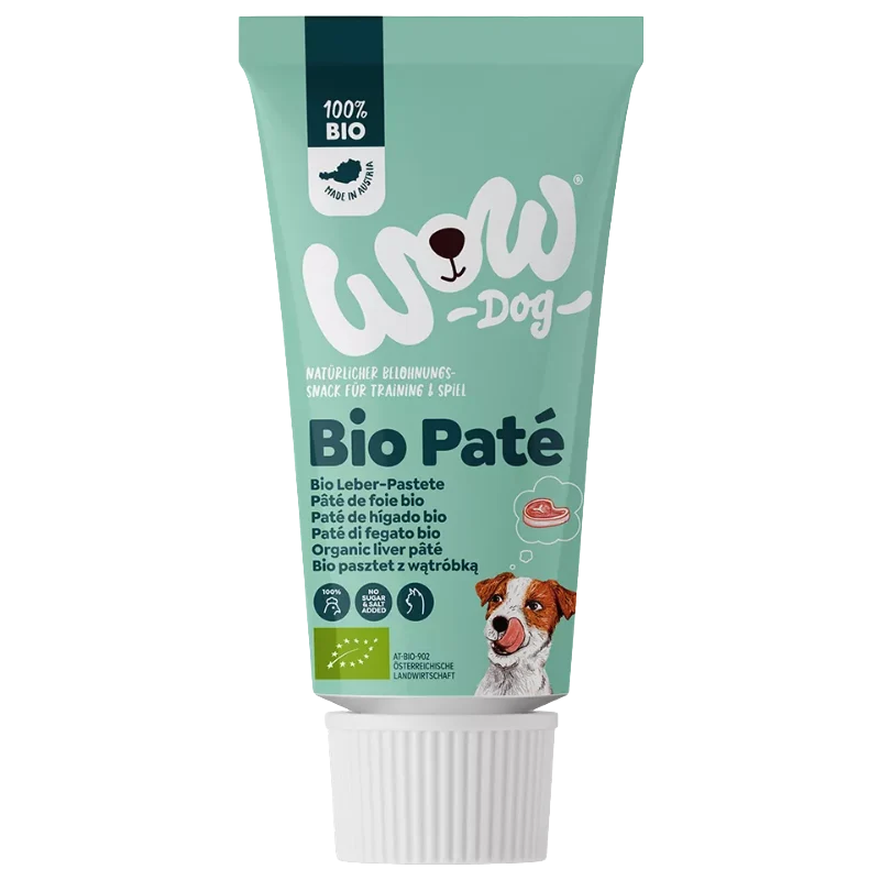 Wow Dog Bio Leberpastete in der Tube 80 g
