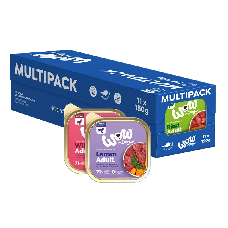 Wow Dog Schale Adult Multipack 11x150g