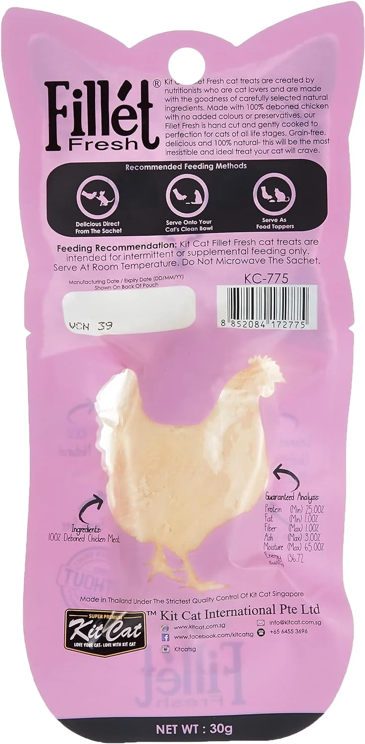Kit Cat FilletFresh Grilled Chicken Cat Treats 30G