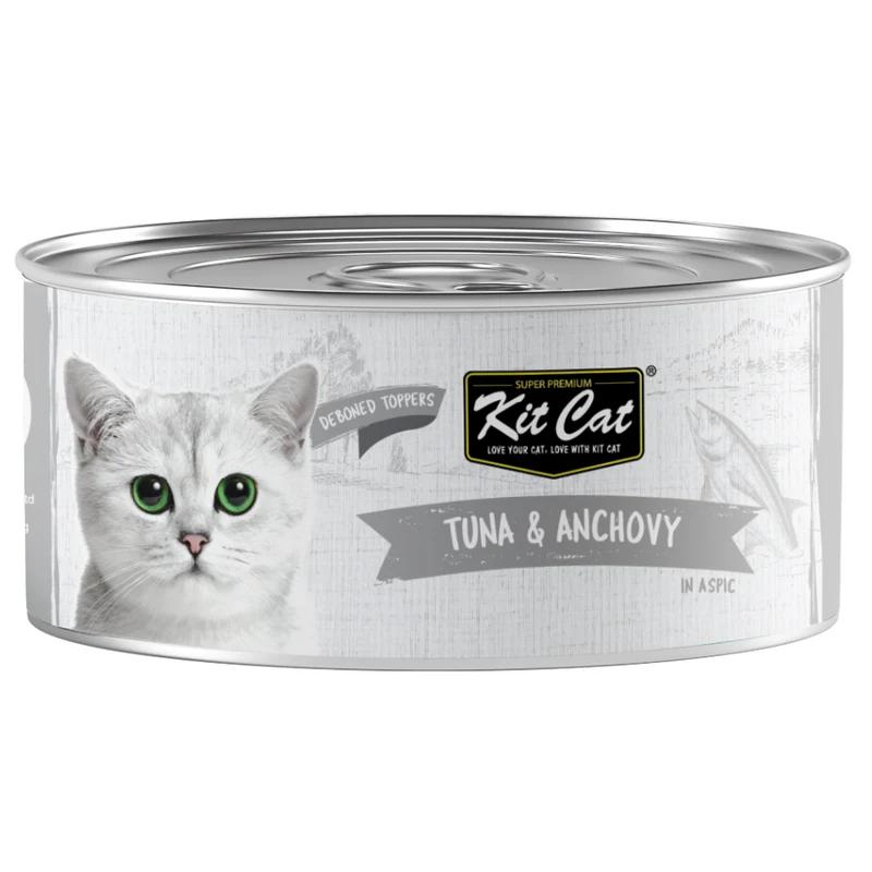 Kit Cat Grain Free Tuna & Anchovy Topper Wet Cat Food 80G