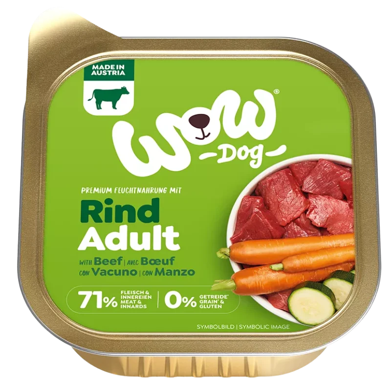 Wow Dog Schale Adult Rind 150g