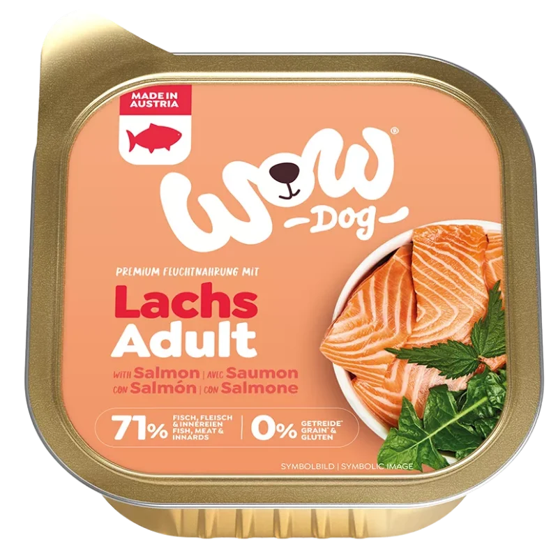 Wow Dog Schale Adult Lachs 150g