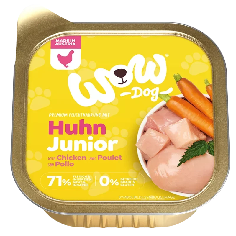 Wow Dog Schale Junior Huhn 150g