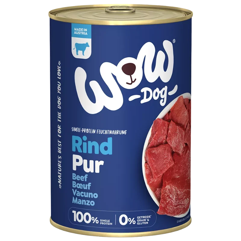 Wow Dog Dose Adult Pur Rind 400g