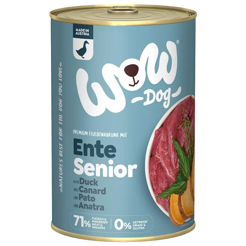 Wow Dog Dose Senior Ente 400g