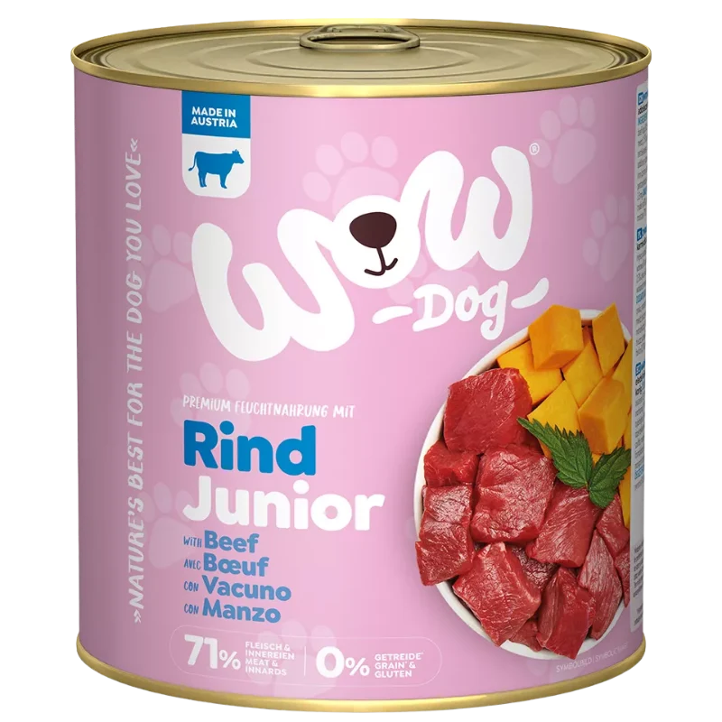 Wow Dog Dose Junior Rind 800g