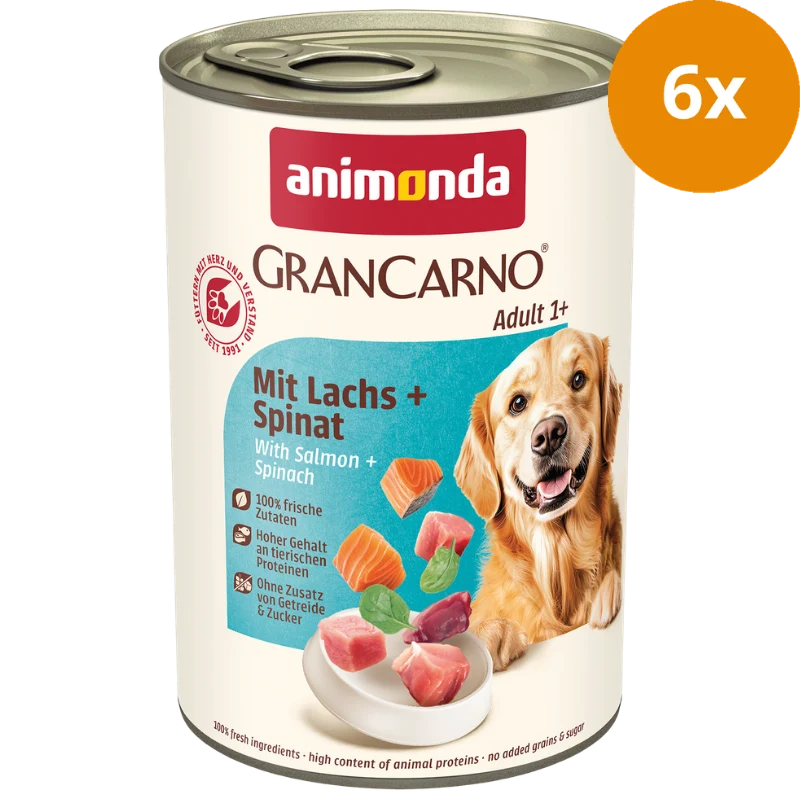 animonda GranCarno Adult mit Lachs & Spinat 400 g