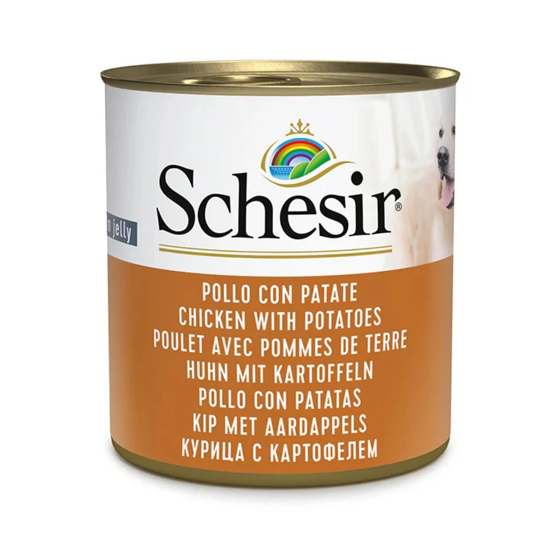 Schesir Chicken With Potatoes Wet Dog Food In Jelly 285G