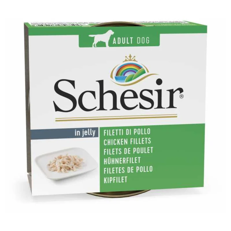 Schesir Chicken Fillets in Jelly Wet Dog Food 150G