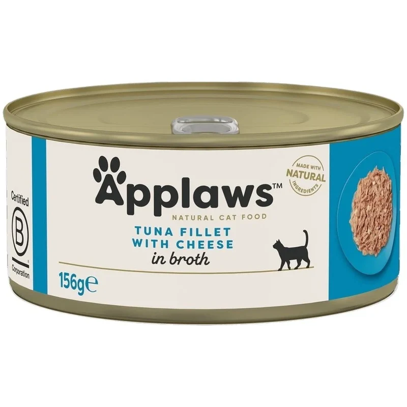 Applaws Natural Tuna Fillet With Cheese Wet Cat Food 156G
