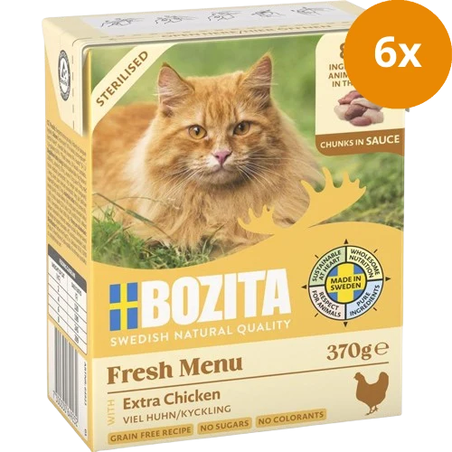 Bozita Sterilised Häppchen in Sauce mit viel Huhn 370 g
