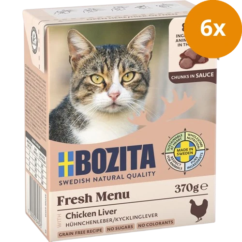 Bozita Häppchen in Sauce mit Hühnchenleber 370 g