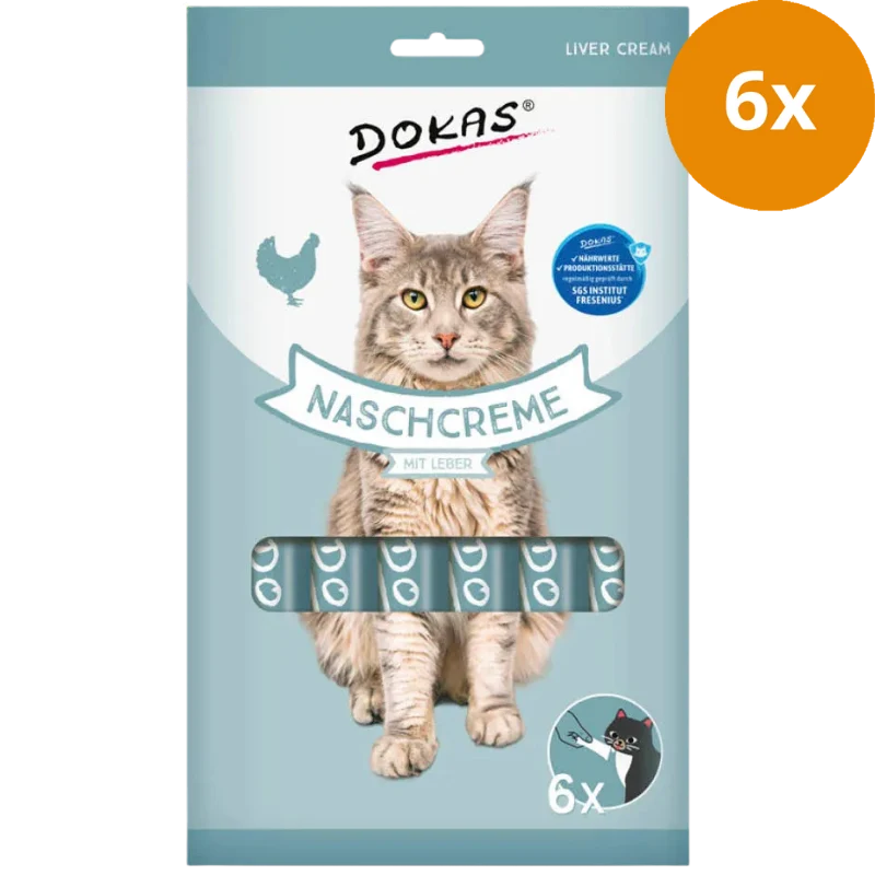 DOKAS Nasch-Creme mit Leber | Katzensnack
