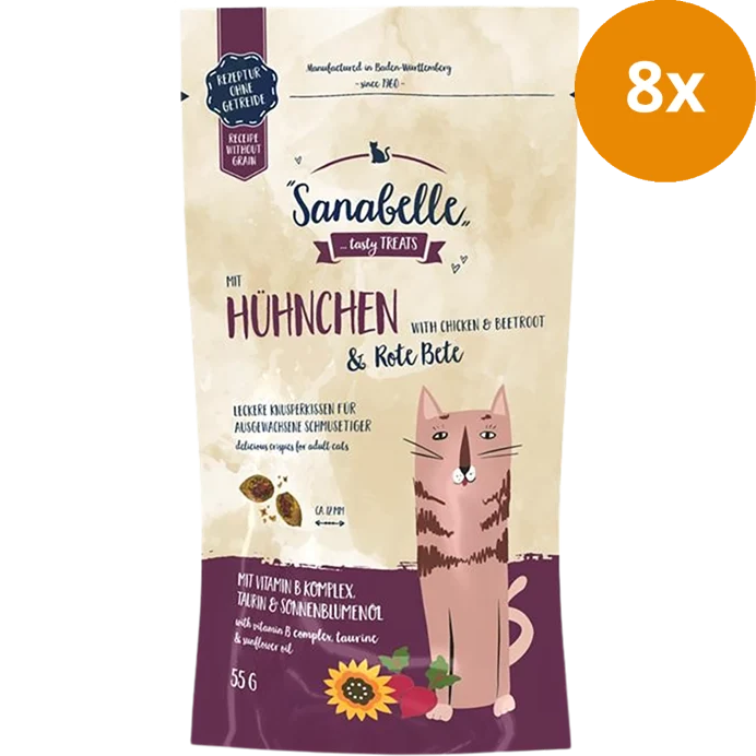 Sanabelle Knusperkissen Huhn & Rote Beete 55 g