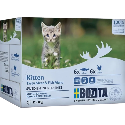 Bozita Kitten Fisch & Fleisch Häppchen in Sauce 1020 g