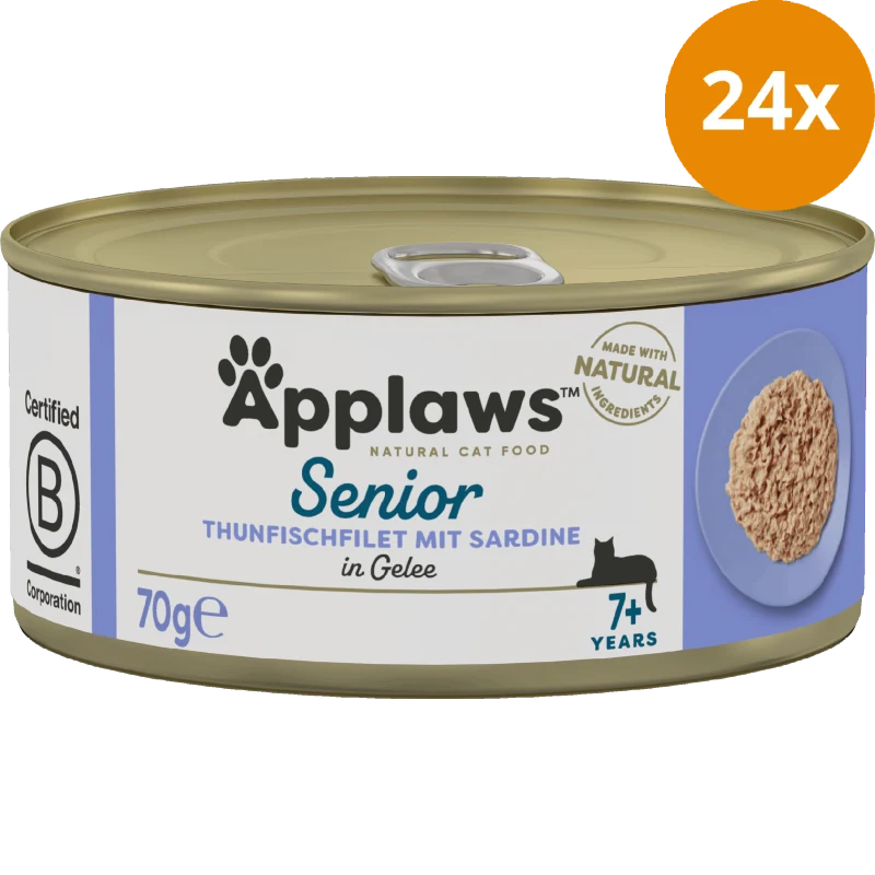 Applaws Natural Cat Tins Senior Thunfisch & Sardine in Gelee 70 g