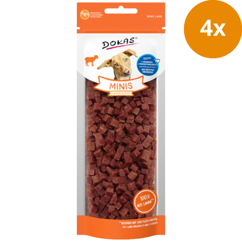DOKAS Dog Minis Lammfleisch 70 g | Hundesnack