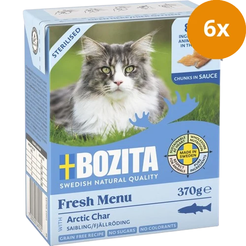 Bozita Sterilised Häppchen in Sauce mit Saibling 370 g