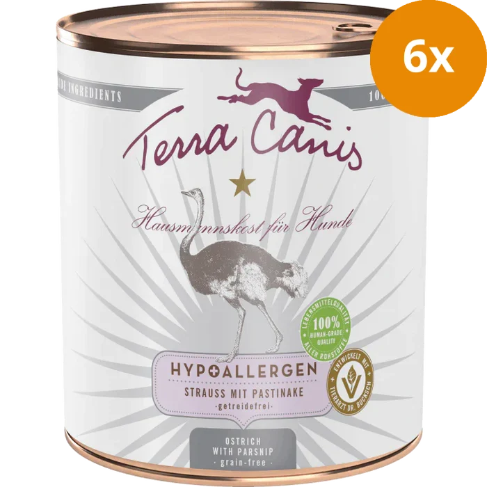 Terra Canis Hypoallergen Strauß mit Pastinake 800 g