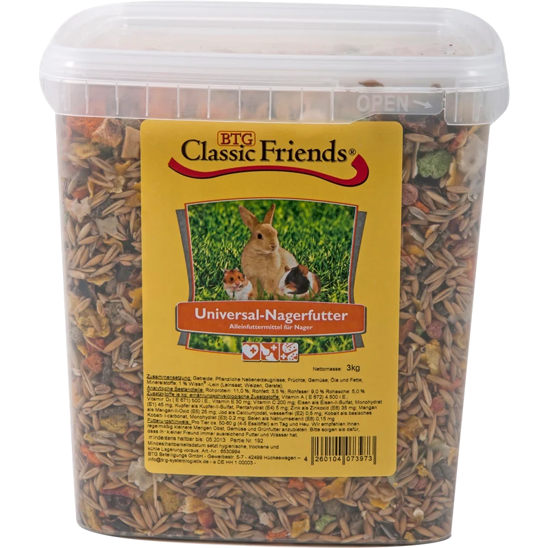 BTG Classic Friends Nagerfutter 3000 g