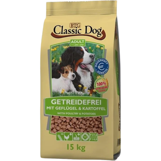 BTG Classic Dog Getreidefrei Geflügel & Kartoffel