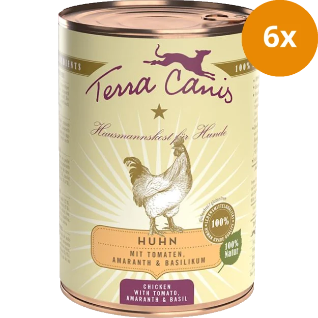 Terra Canis Menü Classic Huhn mit Amaranth, Tomaten & Basilikum 400 g