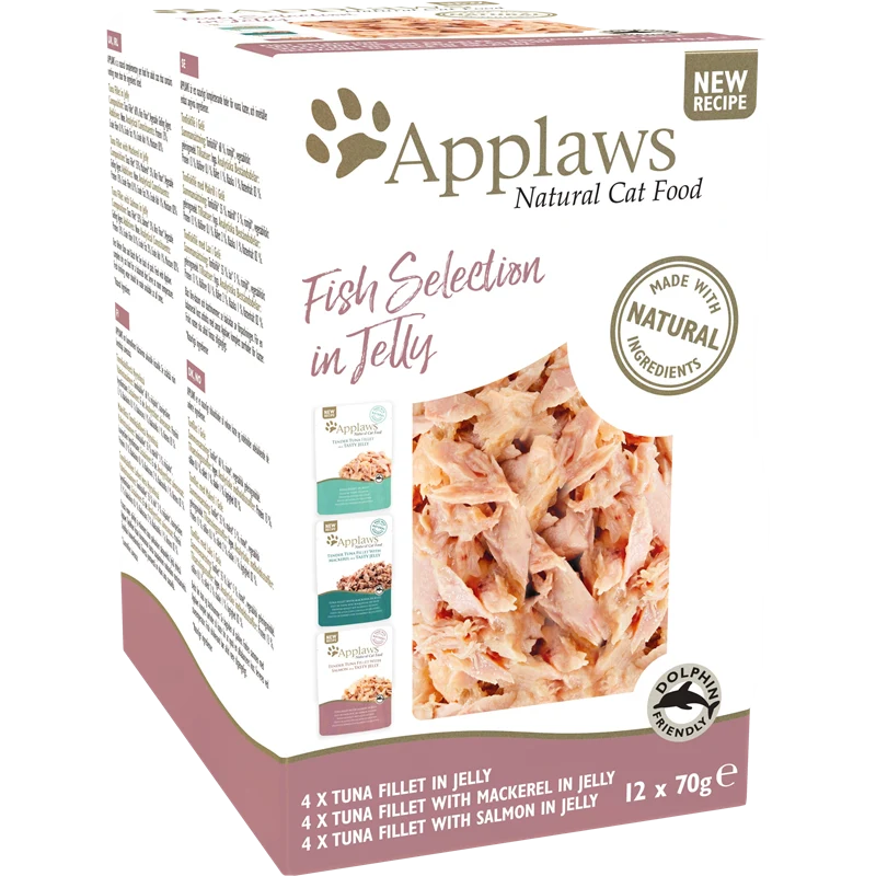 Applaws Cat PB Multipack Fisch in Gelee 840 g