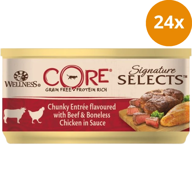 Wellness CORE Chunky Rind & Huhn 79 g