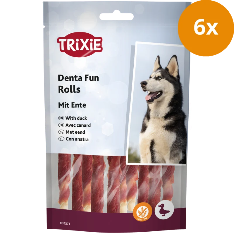 TRIXIE Denta Fun Kaurollen 80 g (10 Stück)