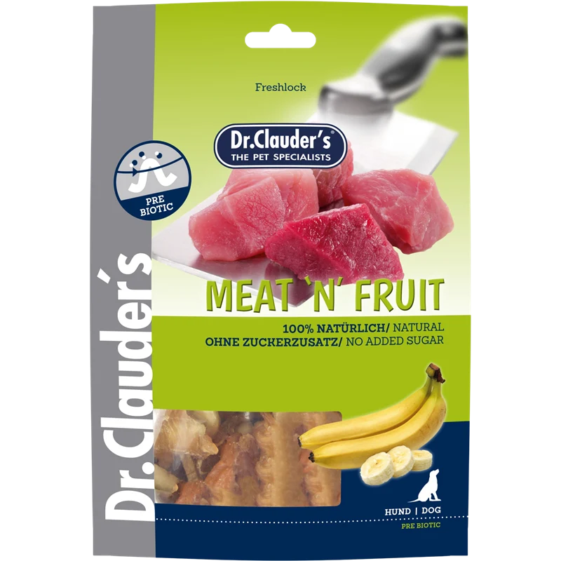 Dr.Clauder's Dog Snack Meat & Fruit Banane & Hühnchen 80 g