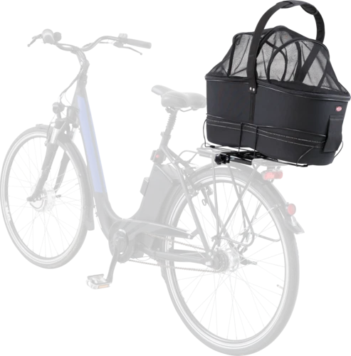 TRIXIE Fahrradkorb Long für breite Gepäckträger EVA schwarz