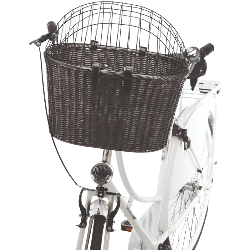 TRIXIE Fahrradkorb m. Gitter anthrazit