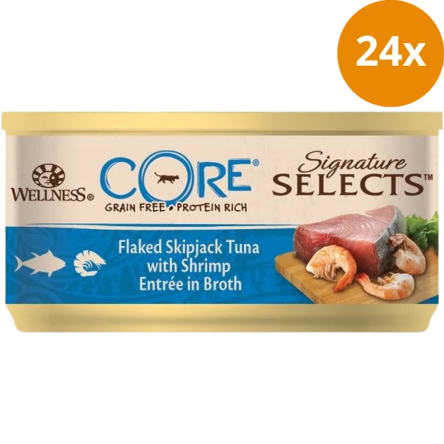 Wellness CORE Flakes Thunfisch & Shrimps 79 g