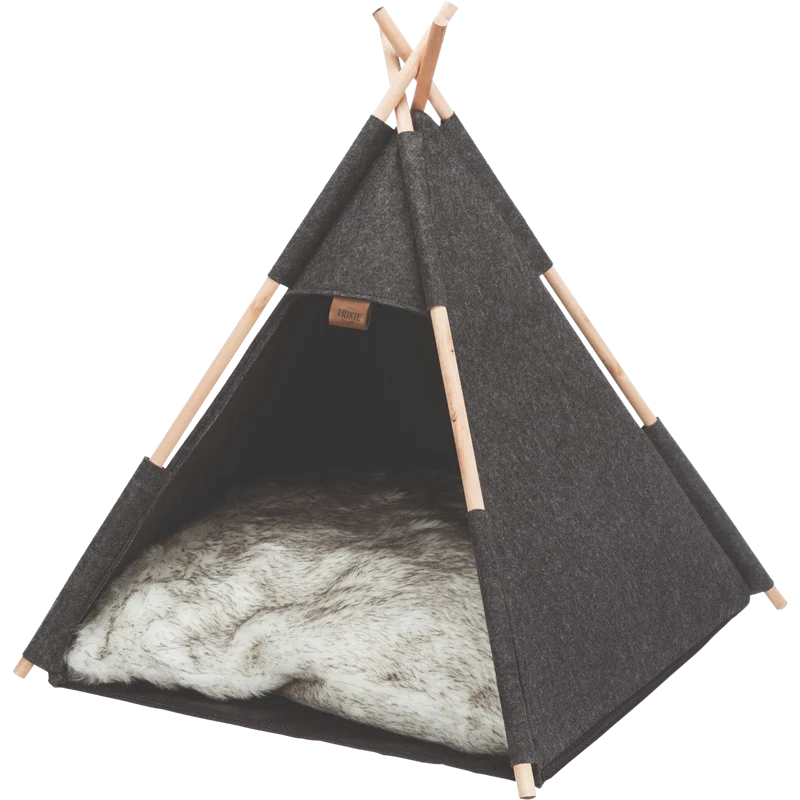 TRIXIE Kuschelhöhle Tipi anthrazit