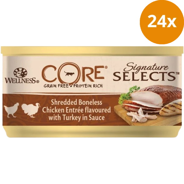 Wellness CORE Shredded Huhn & Truthahn 79 g