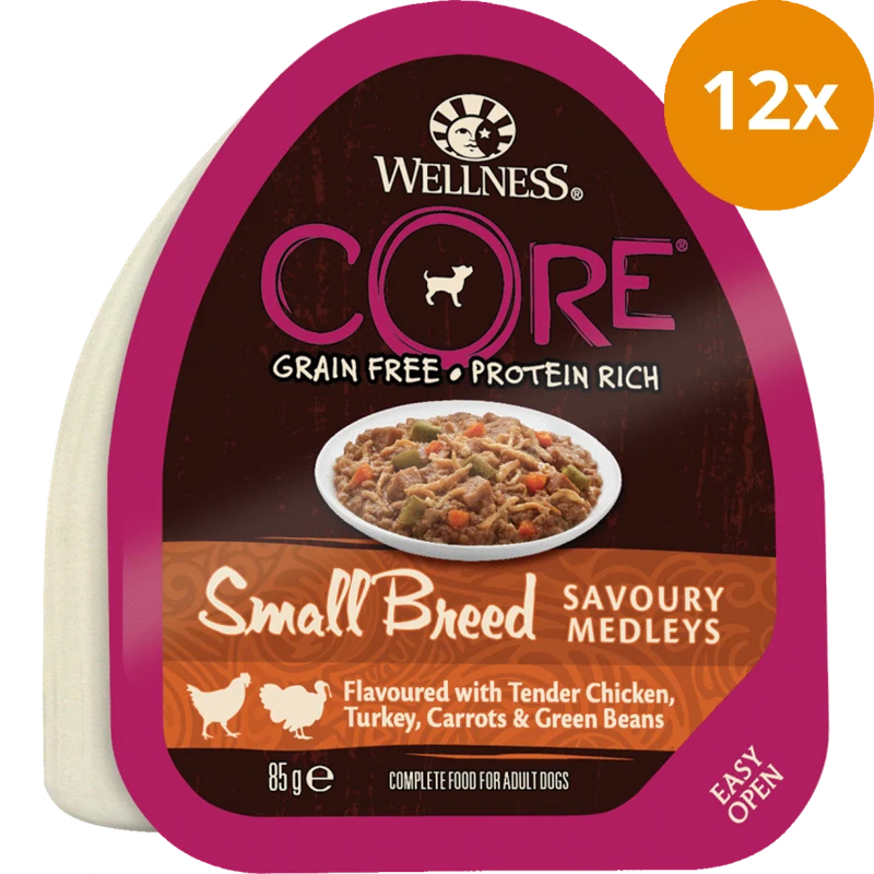 Wellness CORE Small Breed Huhn, Truthahn & Gemüse 85 g