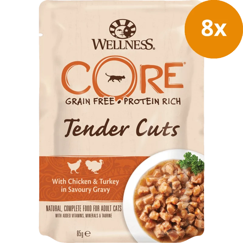 Wellness CORE Tender Cuts Huhn & Truthahn in Sauce 85 g