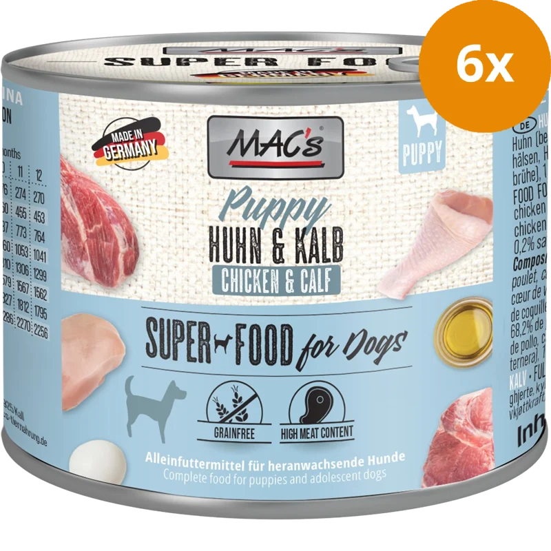 MAC's Dog Puppy Huhn & Kalb 200 g
