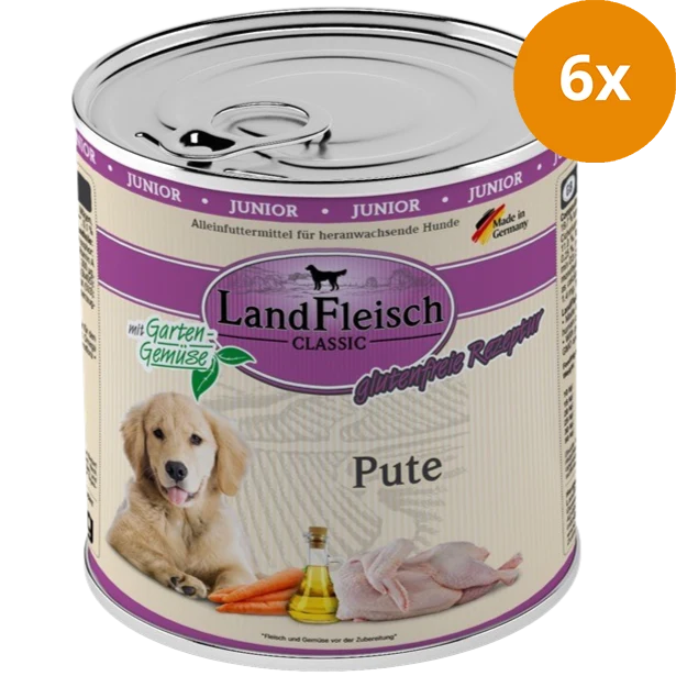 LandFleisch Dog Classic Junior Pute 800 g