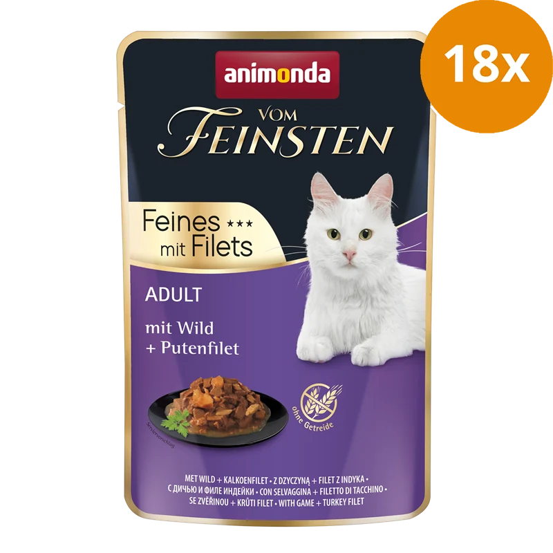 animonda Vom Feinsten Adult Wild & Putenfilet 85 g
