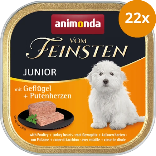 animonda Vom Feinsten Junior Geflügel & Putenherzen 150 g