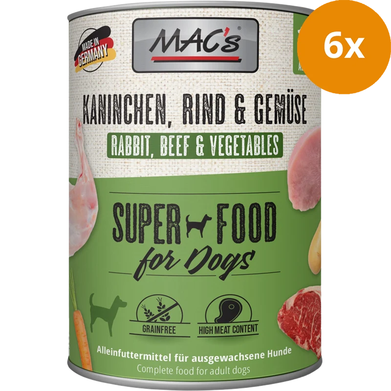 MAC's Dog Kaninchen, Rind & Gemüse 800 g