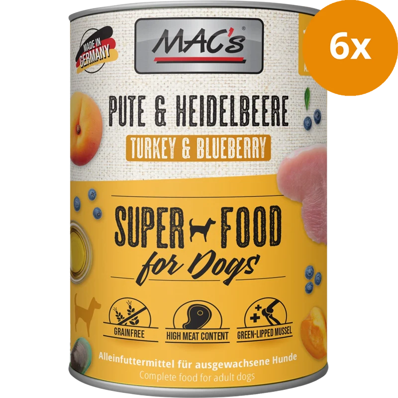 MAC's Dog Pute & Heidelbeeren 800 g