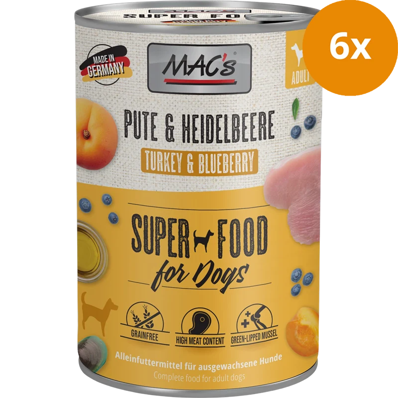 MAC's Dog Pute & Heidelbeeren 400 g