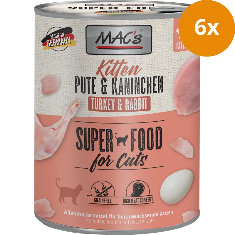 MAC's Cat Kitten Pute & Kaninchen 800 g