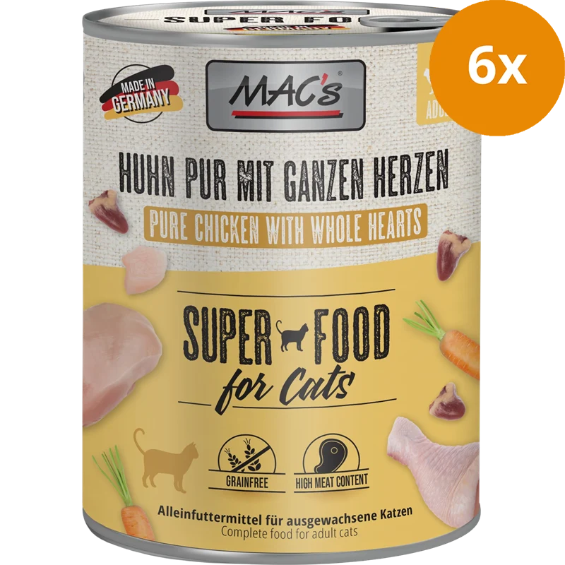 MAC's Cat Huhn mit ganzen Geflügelherzen 800 g