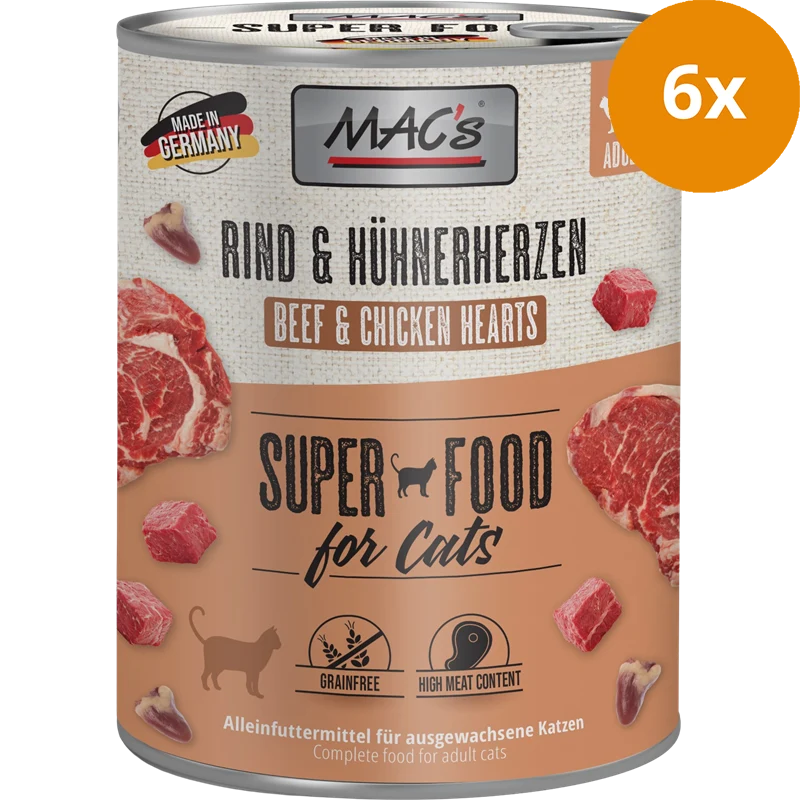MAC's Cat Rind & Hühnerherzen 800 g