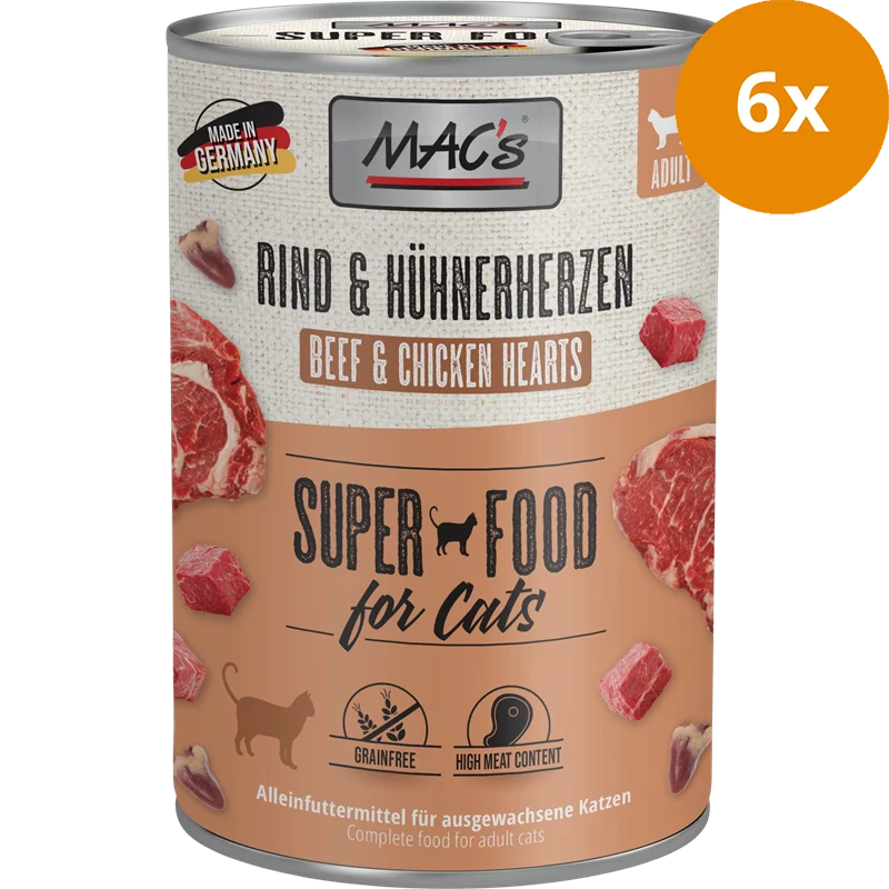 MAC's Cat Rind & Hühnerherzen 400 g