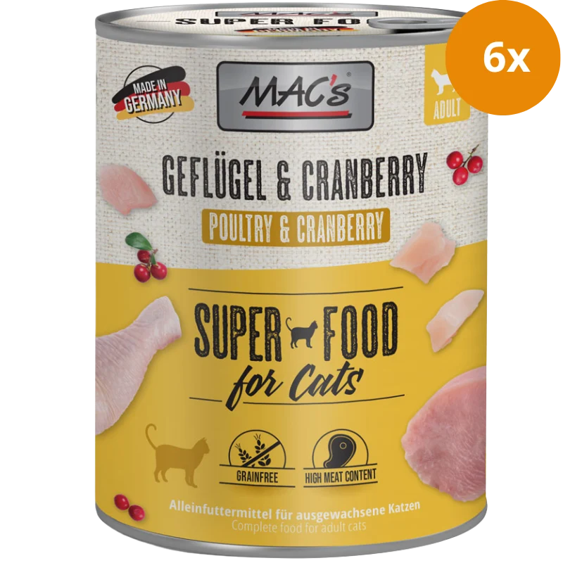 MAC's Cat Geflügel & Cranberry 800 g