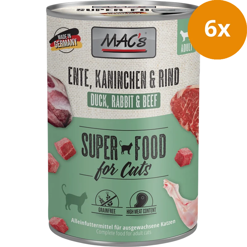 MAC's Cat Ente, Kaninchen, Rind 400 g